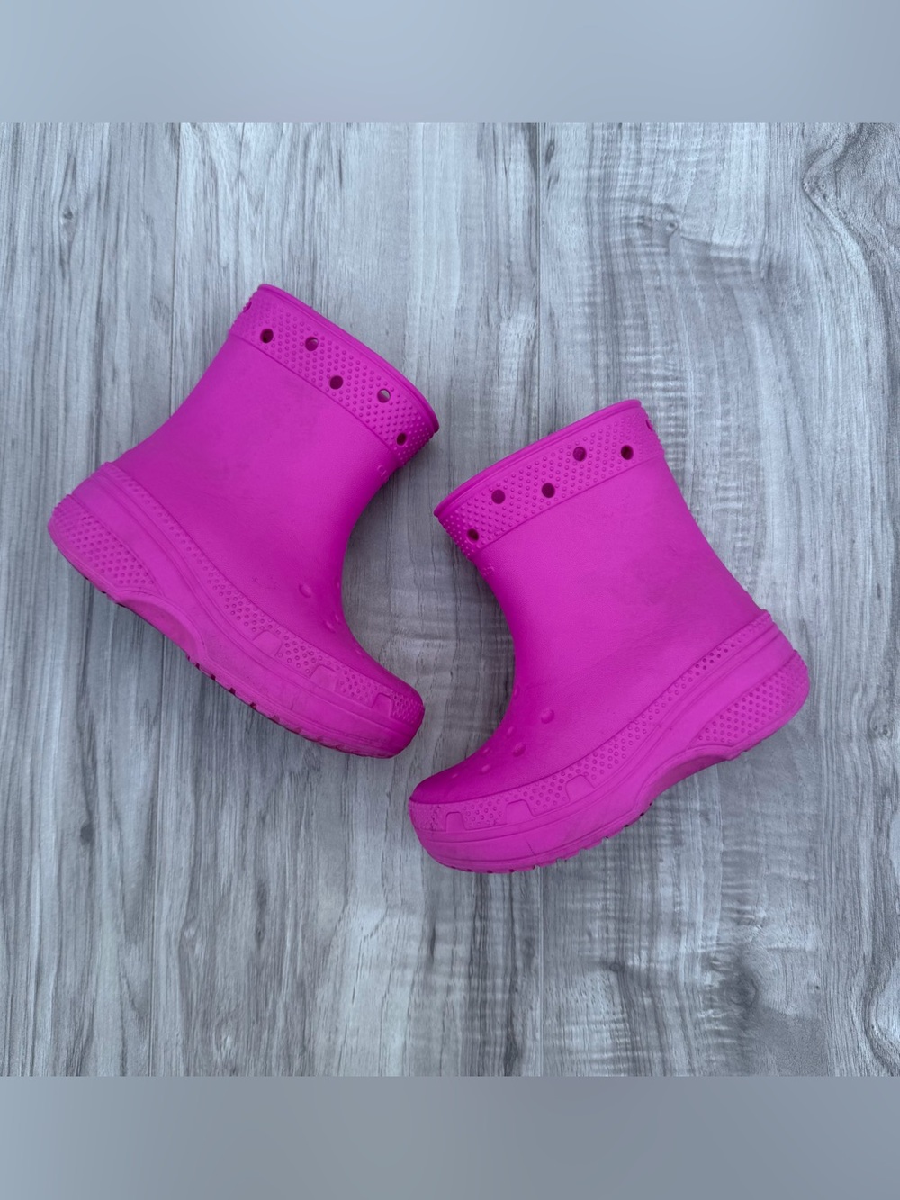 Crocs Kids Handle It Rain Boots Bright Pink Size C10